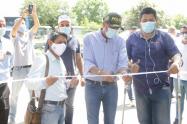 El Alcalde inauguró oficialmente tres vías de los 7 km que se pavimentaron en la vigencia 2020 