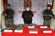Material bélico incautado a exparamilitares