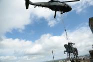 Un helicóptero movilizó la imagen. 