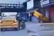 Taxista arrolla a motociclista 