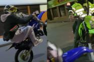 Conductor muy de malas hacía peligrosa maniobra y fue pillado por policías 