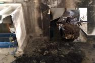 Dejaron cigarrillo prendido y casi se incendia apartamento Villa Cindy