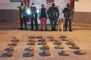 Hallan otros 25 kilos de marihuana en un bus intermunicipal sobre el puente de Cajamarca