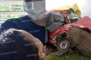 Bebé sobrevive a accidente