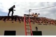 Cabras rescatadas por bomberos