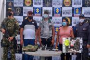 Capturados integrantes de un grupo delincuencial organizado dedicado a la comercialización de armas