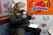 Coronel de la Metib, Jovani Benavides,  en La Cariñosa Ibagué