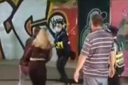 borracho agredió a un guarda de tránsito