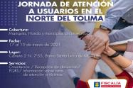 Fiscalía realizará primera jornada de atención a usuarios en Mariquita -Tolima