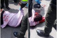 Ladrón que golpeó y robó mujer en Bogotá recibió deliciosa paloterapia
