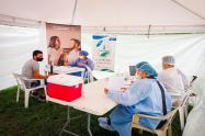 toma masiva de muestras gratis de Covid-19