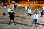 Nieva celebró con actividad física 