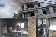 Se registraron dos incendios estructurales simultáneos en Ibagué
