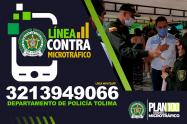 Policía puso a disposición de la ciudadanía una línea antidrogas en el Tolima