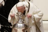 Papa Francisco en misa de Jueves Santo