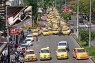 Con ‘Plan Tortuga’ taxistas recorrieron las calles de Ibagué