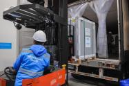 Llegada de vacunas de AstraZeneca a Colombia
