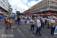Marcha contra la justicia de Santiago Murillo y paro nacional en Ibagué