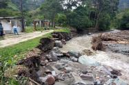 Combeima zona de riesgo por creciente del rio 2021