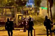 Volvieron los disturbios en inmediaciones del estadio Murillo Toro y de la Universidad del Tolima