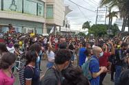Manifestación calle 60 con Quinta