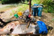 Siguen asestando duros golpes contra la minería ilegal en el norte del Tolima