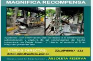 Recompensa para quien brinde información sobre los vándalos que quemaron el peaje del Líbano