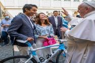 Egan Bernal y el Papa