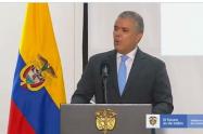 Presidente Iván Duque, en ceremonia ante la fuerza pública
