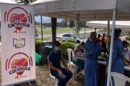 Jornada de vacunación en el parque deportivo de Ibagué 