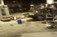 Carro explotó 