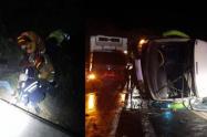 Dos muertos y 17 heridos deja accidente de tránsito en Aipe