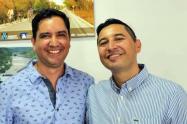 Alcalde de Ibagué, Andrés Fabián Hurtado y secretario de Movilidad, César Fabián Yáñez 