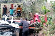 Tres sujetos que desvalijaban vehículos de carga pesada en el norte del Tolima
