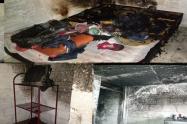 Se incendió apartaestudio en el barrio La Gaviota de Ibagué