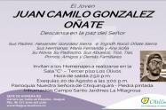 Hoy le darán el último adiós al montañista Juan Camilo González