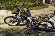 Le quemaron una moto a la Policía en Villas de Gualará
