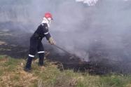 ¡El colmo! Mientras los bomberos apagaban un incendio en Nazareth, les robaron dos motosierras