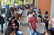 vacunación en el estadio de Ibagué