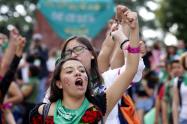 Protestas en favor del aborto
