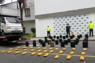 Incautaron 205 kilogramos de marihuana en un parqueadero privado del barrio Miramar en Ibagué