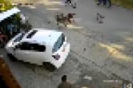 Ciclista adolescente cayó y otro lo golpeó en la cabeza, quedando herido en Chaparral 