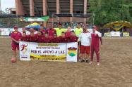 Impgunada clasificacion del Tolima futbol playa