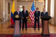 El presidente Iván Duque sostuvo, en la Casa de Nariño, una reunión con funcionarios de la Casa Blanca y de la Corporación Financiera de Desarrollo de los Estados Unidos
