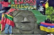 La Primera Línea de Ibagué se atribuyó el cambio del busto en el viaducto del Sena