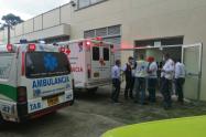 Traslado pacientes por presunta intoxicación - Archivo Cruz Roja Quindío