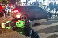 En delicado estado de salud se encuentra motociclista tras accidentarse en la 60 con 7ª de Ibagué