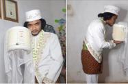 Hombre en Indonesia se casa con una olla arrocera 