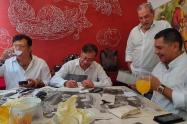 Gustavo Petro, Holman Morris y Jorge Iván Ospina