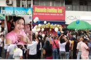 Con caravana despidieron a Paola, comerciante asesinada frente al comando de Policía en Ibagué